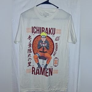 Naruto Shippuden Men's Graphic Small T-Shirt ICHIRAKU RAMEN NWOT
